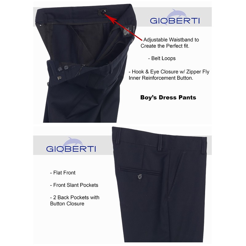 2 Piece Kids Boys Navy Vest and Pants Formal Set,