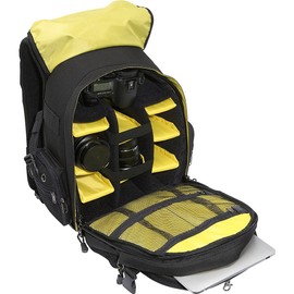 Ape Case, ACPRO1800, Compact backpack, Tablet compartment, Padded, Rain cover included, Adjustable straps, Camera bag, Equipment pack, Black (ACPRO1800)