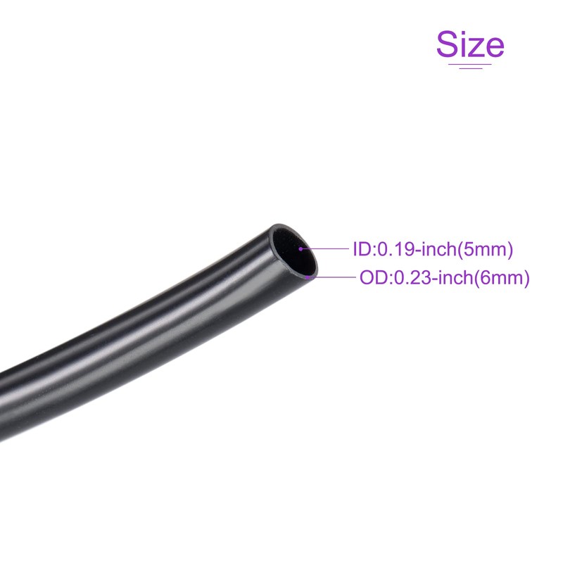 DMiotech 5 mm ID 6 mm AD Flexible PVC Hose