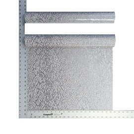Wallcoveringsmart Embossed Ombre Gray Silver Metallic Plain Faux Fabric Luxury Unique Modern Contemporary strippable Wallpaper