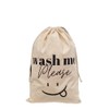 1 Laundry Bag, Laundry Bag, Laundry Hamper, 100% Cotton (Smiley