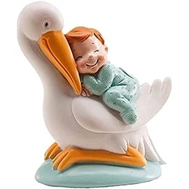 Stork Baby Blue Figure