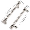 khtumeware 10 Pack 8inch(203mm) Hole Center Polished Nickel Cabinet Pulls