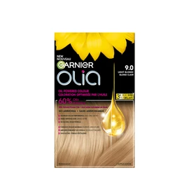 Garnier Garnier Olia Permanent Hair Dye, Ammonia-Free Hair Color, 9.0 Light Blonde, Long-Lasting Hair Shine With 60% Oils, 1 Application