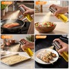 4 Pack 100ml Glass Olive Oil Sprayer with Scale &