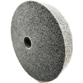 Pro-Graad Nylon Fiber Deburring Wheel 6" x 1" x 1" 5P Hardness 180 Grit Silicon Carbide Brushed Polishing Buffing Unitized Wheel for Bench Grinder, Buffing Machine, with Adapter for 1/2 5/8 3/4 Arbor