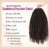 14" Goddess Passion Twist Crochet Hair 8 Packs Boho Crochet