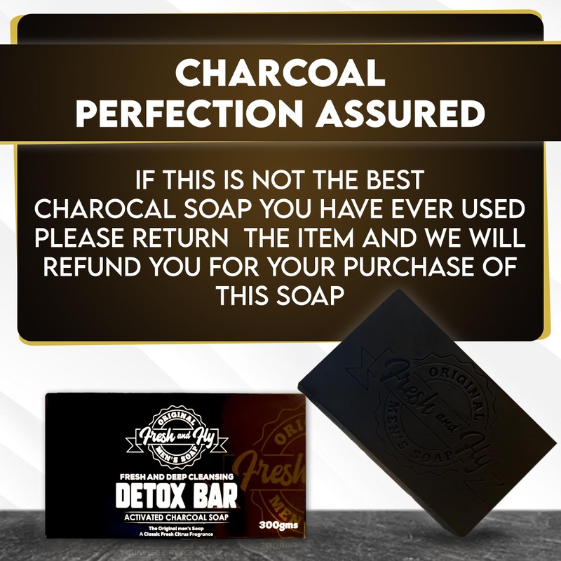 Fresh & Fly Activated Charcoal Soap - Natural Detoxifying Bar