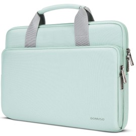 DOMISO 15.6 inch Laptop Case Sleeve Protective Cover Compatible with 16 inch MacBook Pro M4 M3 M2/Pro Max,15.6-16 inch HP Dell ASUS Lenovo Chromebook,Waterproof Computer Cases Bag,Mint Green