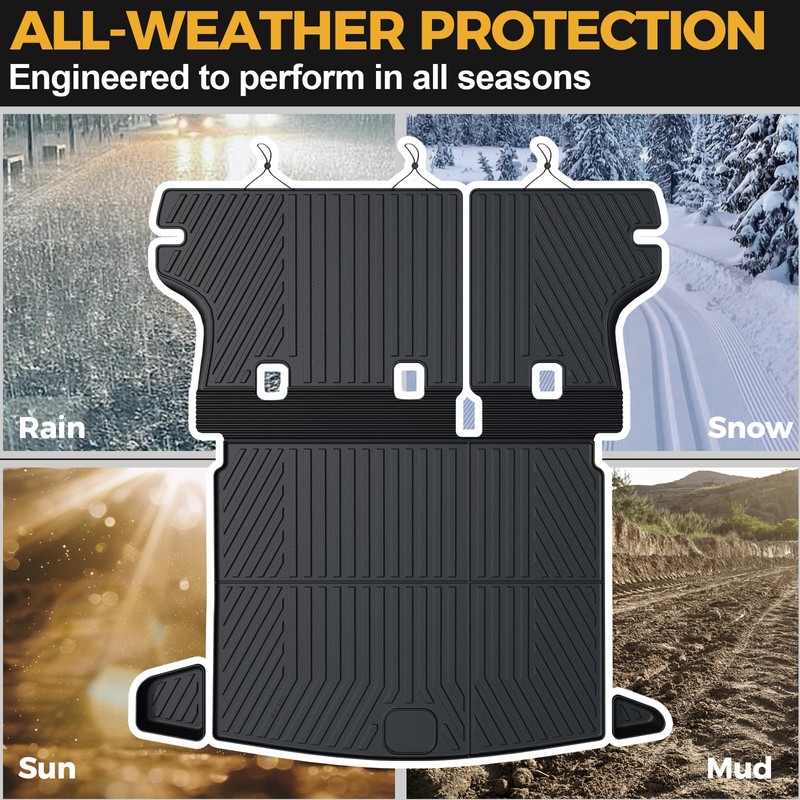 Cargo Mat for 2017-2025 Jeep Compass Accessories(New Body Style 2nd