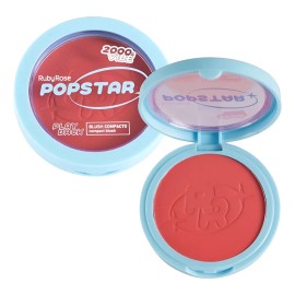 Rubor Compacto Ruby Rose Popstar Play Back Diva Hb-m08-2 Tono del maquillaje Coral