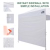 Eurmax USA Instant Canopy SunWall 10FT Pop Up Canopy Wall