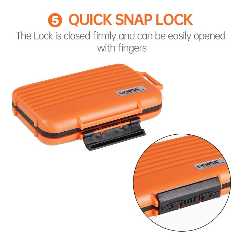 24 Slots Memory Card Case Water-Resistant & Anti-Shock Memory Card
