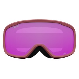Giro Women's and Youth Moxie Ski and Snowboard Goggles - Dusty Rose Thirds Strap with Amber Pink/Yellow Lenses