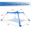 Beach Canopy, Beach Tent Sun Shelter with Beach Blanket, Beach
