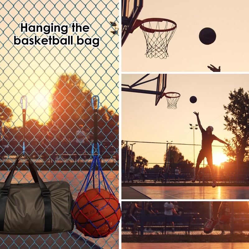 Sumgoo Bag Hook for Fence, Aluminum Alloy Carabiner Strap for