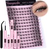 Eyelashes Wispy Lashes Individual Cluster Lashes Kit 154pcs Lash Clusters