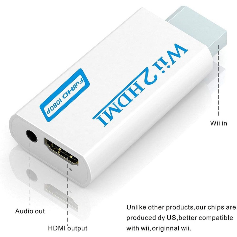 Wii to HDMI Converter, GANA Wii HDMI Adapter 1080p 720p