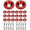 QWORK® 20 Pairs Car M6 Anodised Aluminium Washers and M6
