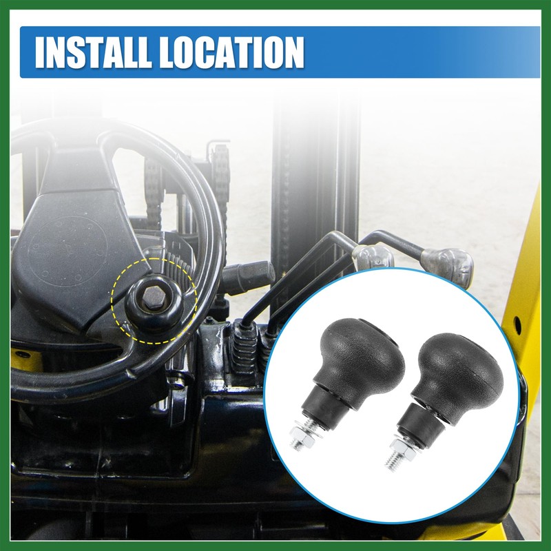 Motoforti 8mm Screw Steering Wheel Knob Turning Aid Ball Tractor