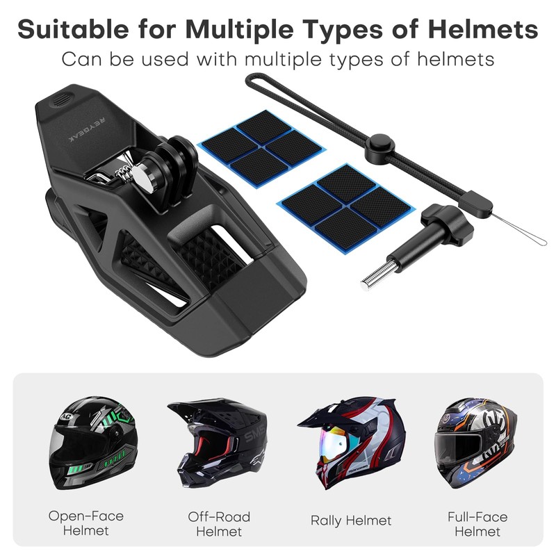 REYGEAK Helmet Chin Mount Clip Compatibility: Osmo Action 5 Pro,