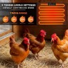 Chicken Coop Heater, Safe Radiant Space Heat Energy Chick Pet
