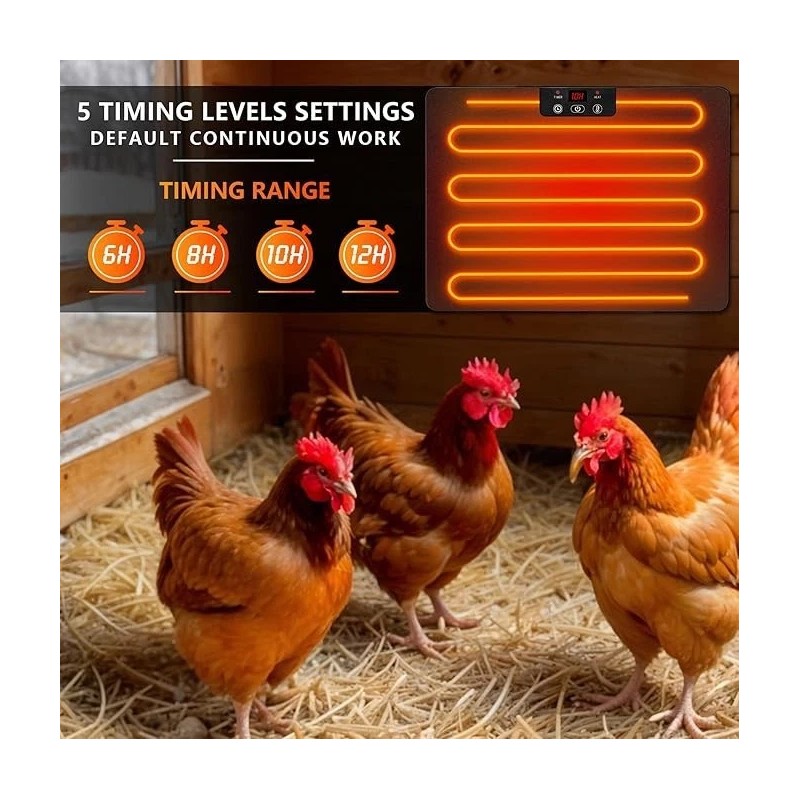 Chicken Coop Heater, Safe Radiant Space Heat Energy Chick Pet