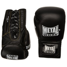 METAL BOXE Boxing Gloves Black 12oz