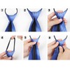ZooooM ZM-MUSUNEKU Men's Necktie, Zipper, Chuck, No Tie, Type C