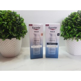 EUCERIN AM & PM Immersive Hydration  Night Cream +Daily Lotion SPF 30🔴 READ