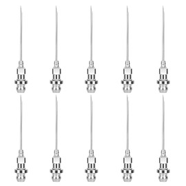 Linkstyle 10pcs Grease Needle Nozzle, Removable Bearing Grease Injector Needles