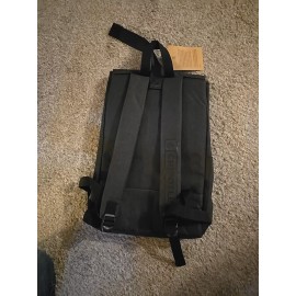 Chipotle Backpack Roll/Fold Top Laptop Sleeve Zipper 2023 NWT Black, NEW