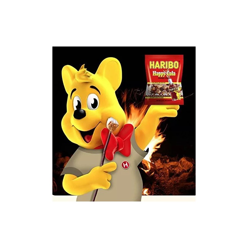 Haribo Gummi Candy, Happy Cola, 5 Ounce [12-Bags]