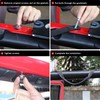 BESTAOO 2 x Roll Bar Grab Handles Front Paracord Grip