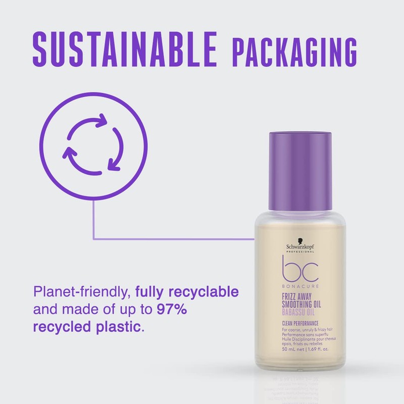 Schwarzkopf Professional BC Bonacure Frizz Away Smoothing Oil 50ml, Pack