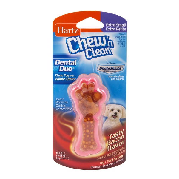 Hartz Chew 'n Clean Dental Duo Bacon Flavored Dental Dog