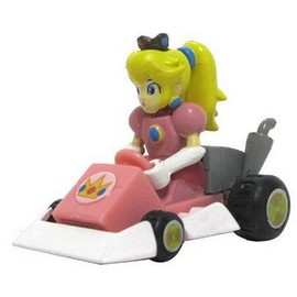 Takara Tomy Mario Kart DS 2011 Wind-Up Racing Kart Collection-1.5" Peach