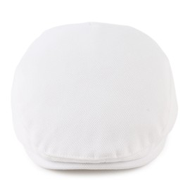 MniJiza Men's Newsboy Cap Men Flap Gatsby Hat Ivy Irish Fishing Hats (White)