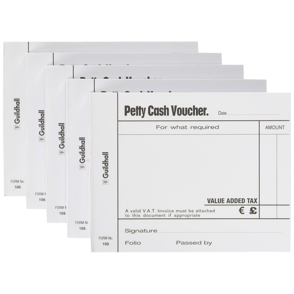 Exacompta - Ref 103-WHTZ - Guildhall - Petty Cash Vouchers,