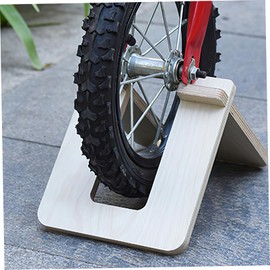 SHINEOFI Wooden Bike Stand DIY Scooter Support Durable Parking Holder for Home Garage Office Easy to Clean Use Creative Display for Balance Bikes
