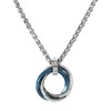 Skyna Necklace, Men's Accessory, Gift, Ring, Stainless Steel, Silver, Simple,