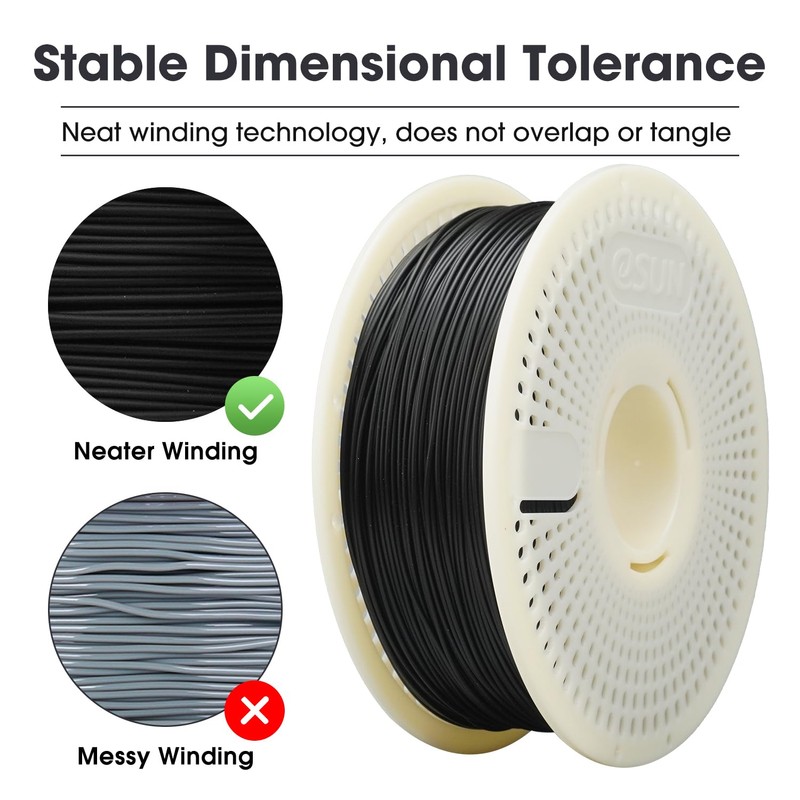 eSUN Basic PLA Refilament 1.75mm and Upgarded eSpool+ Set, Reusable