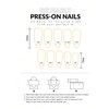 24-Piece Long Almond Shape Press-On Nails, Glossy Bright Red, False