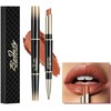 Lápiz Labial 2 en 1 LONEOURS – Mate, resistente al