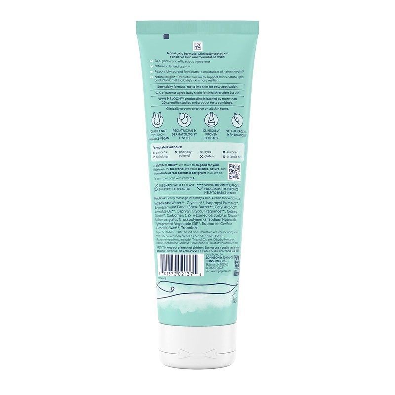 Vivvi & Bloom Gentle 2-in-1 Baby Lotion, Face and Body,