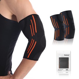 Dualeco Elbow Bandage, Non-Slip Elbow Bandage for Women/Men, Breathable Elbow Bandage for Bodybuilding/Tennis Elbow, Bandage Elbow Bursa Bag