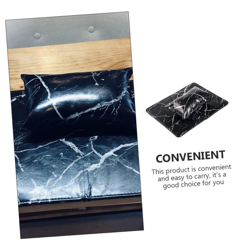 Mikinona 1set Nail Art Hand Pillow Marble Design Ergonomic Manicure