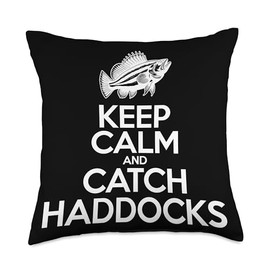 Keep Calm And Catch Fish - Fisherman Fishing Haddock Throw Pillow
