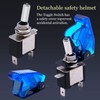 Twidec/3Pcs Rocker Lighted Toggle Switch 12V 20A Heavy Duty Racing