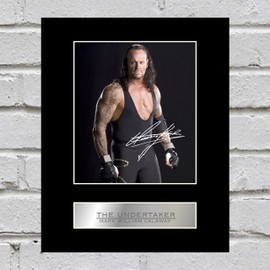 The Undertaker Signed Mounted Photo Display Mark William Calaway